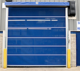 High-Speed Dock Door - 18" per sec., Mesh, 8'x8' - Face Mount